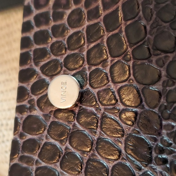 Vince Crocodile Stamped Cow Leather Bag - Picture 3 of 17